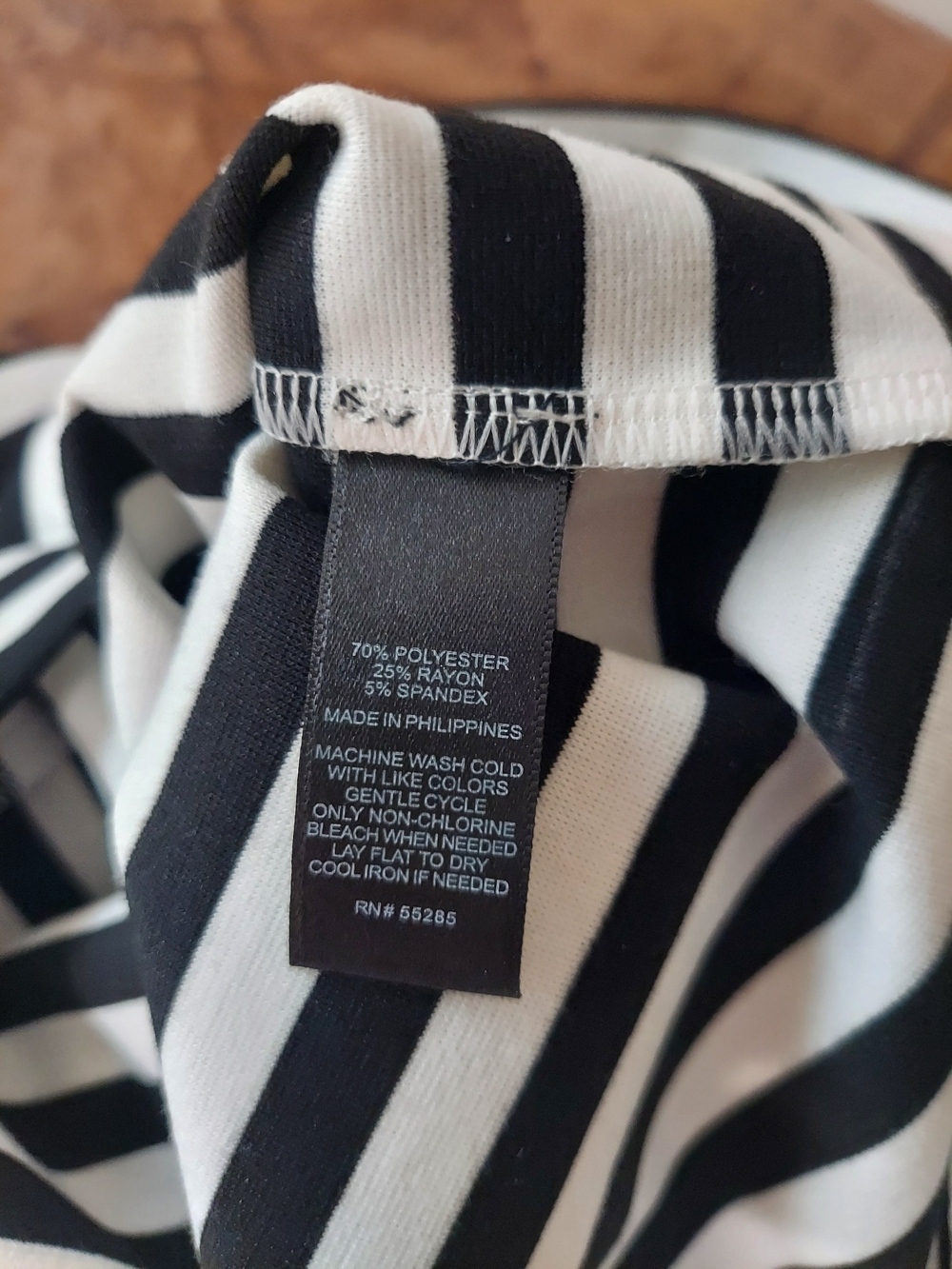 Express Black and White Striped Cutout Mini Dress - Picture 7 of 7